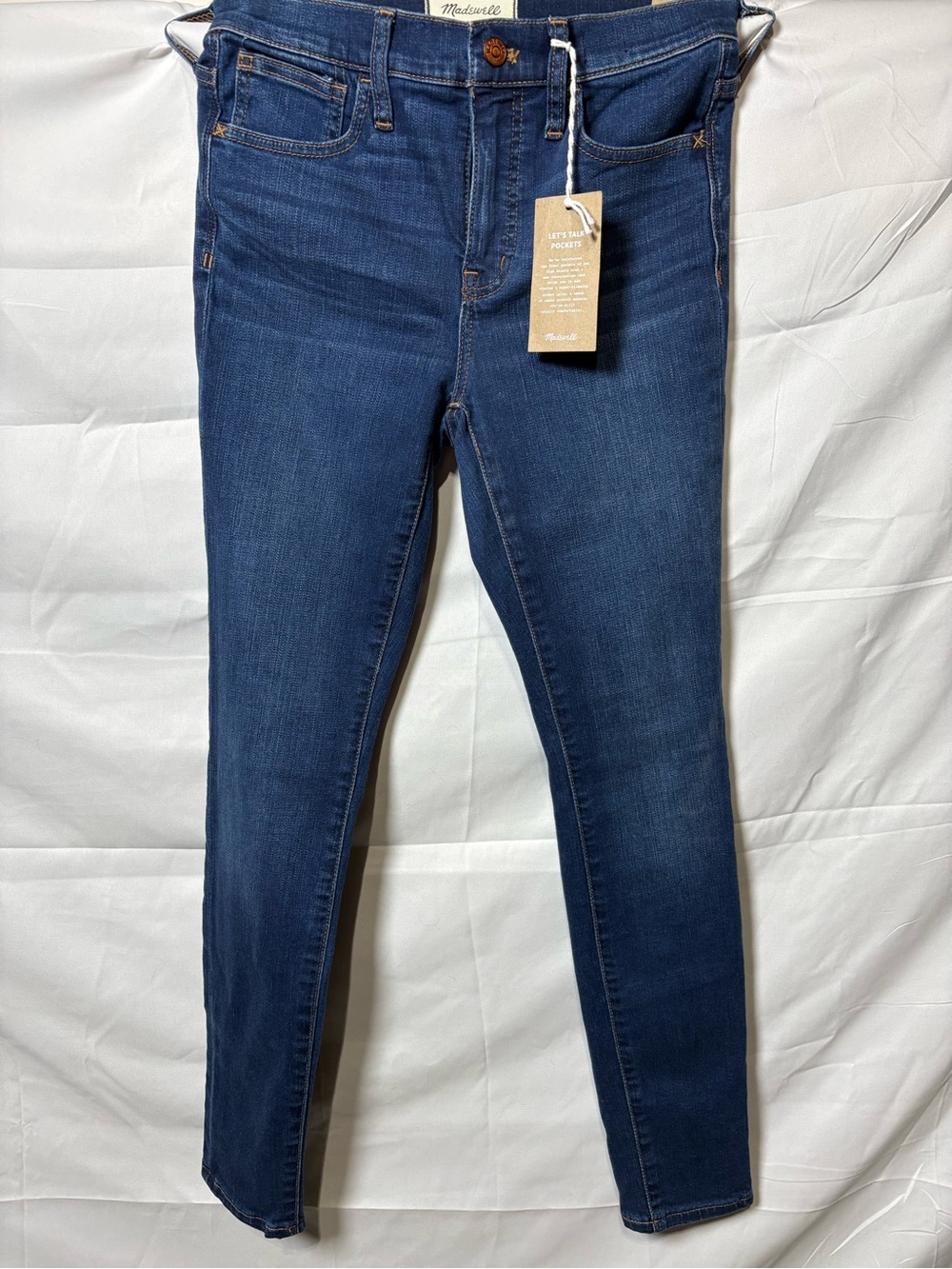 Madewell Straight-Leg Jeans in Dark Blue Wash